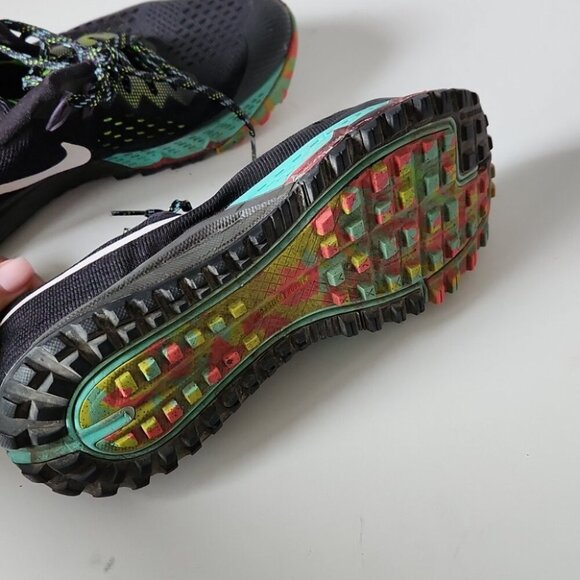 NIKE Air | Zoom Terra Kiger 4 Trail Running Shoes Black Womens Sz 9 - Picture 7 of 7